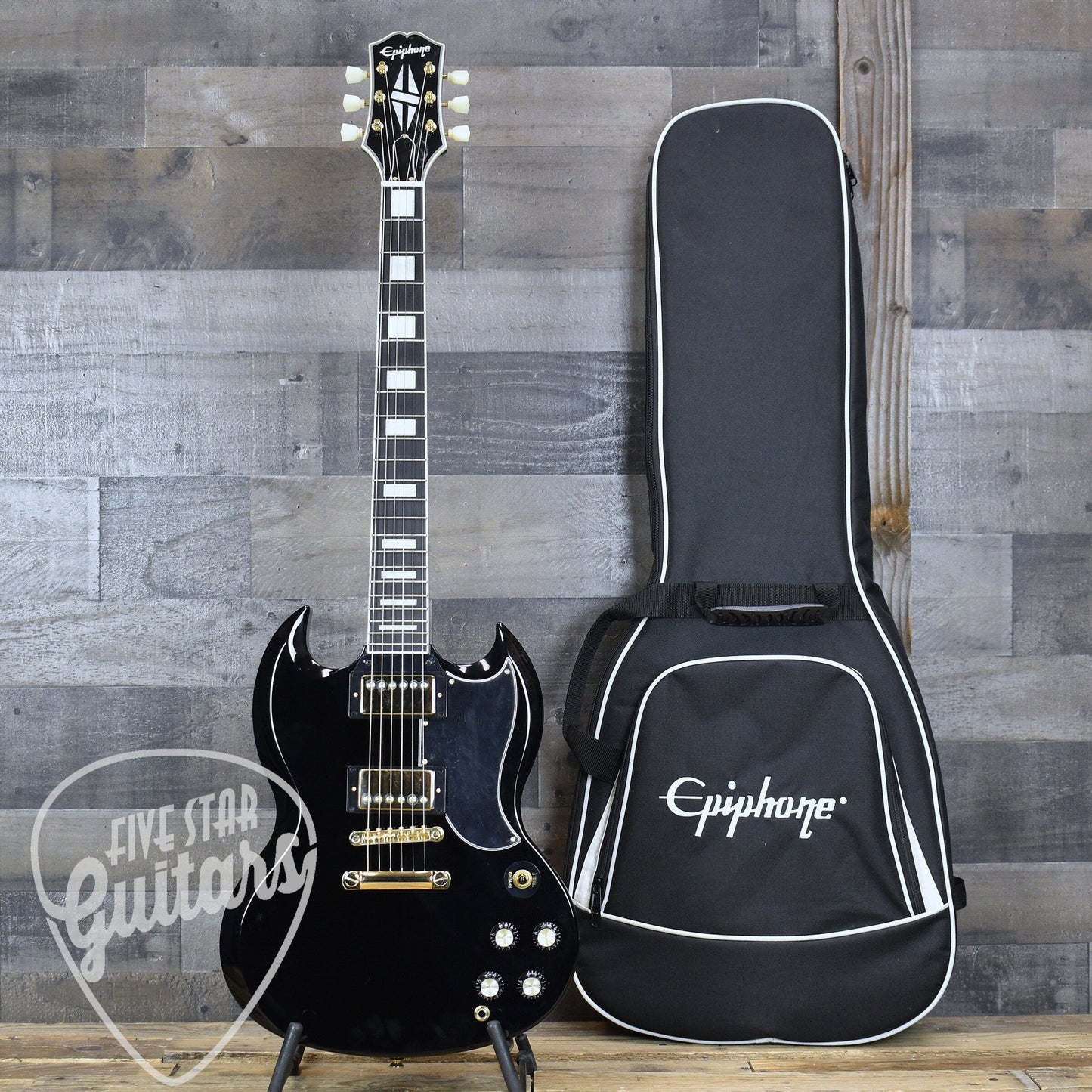 Pre-Owned Epiphone SG Custom - Ebony with Gigbag