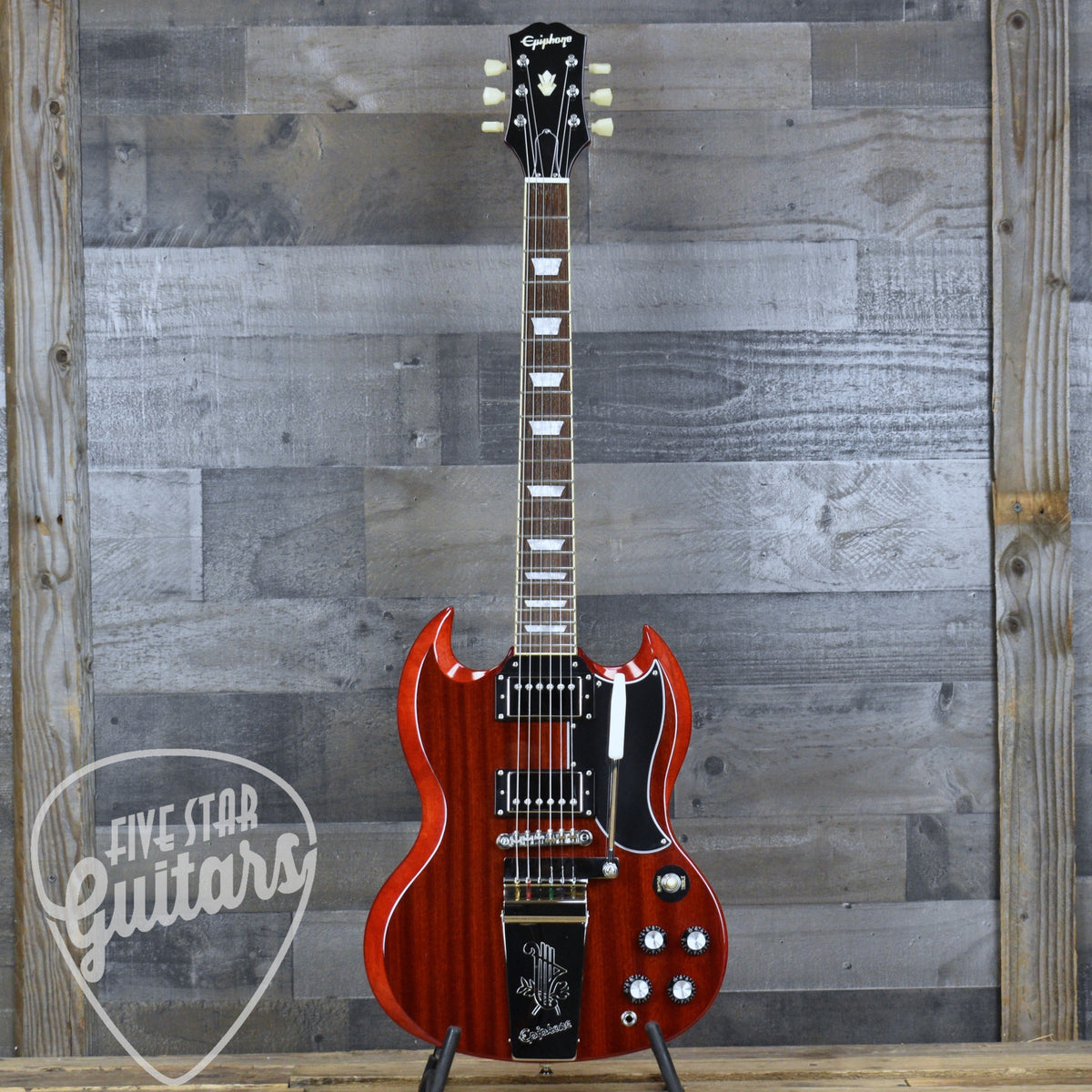 Pre-Owned Epiphone SG Standard '61 Maestro Vibrola - Vintage Cherry