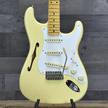 Pre-Owned Eric Johnson Stratocaster Thinline - Vintage White with Gig Bag