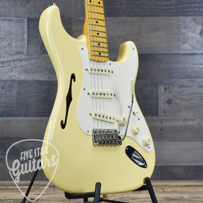 Pre-Owned Eric Johnson Stratocaster Thinline - Vintage White with Gig Bag