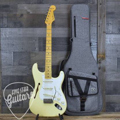 Pre-Owned Eric Johnson Stratocaster Thinline - Vintage White with Gig Bag