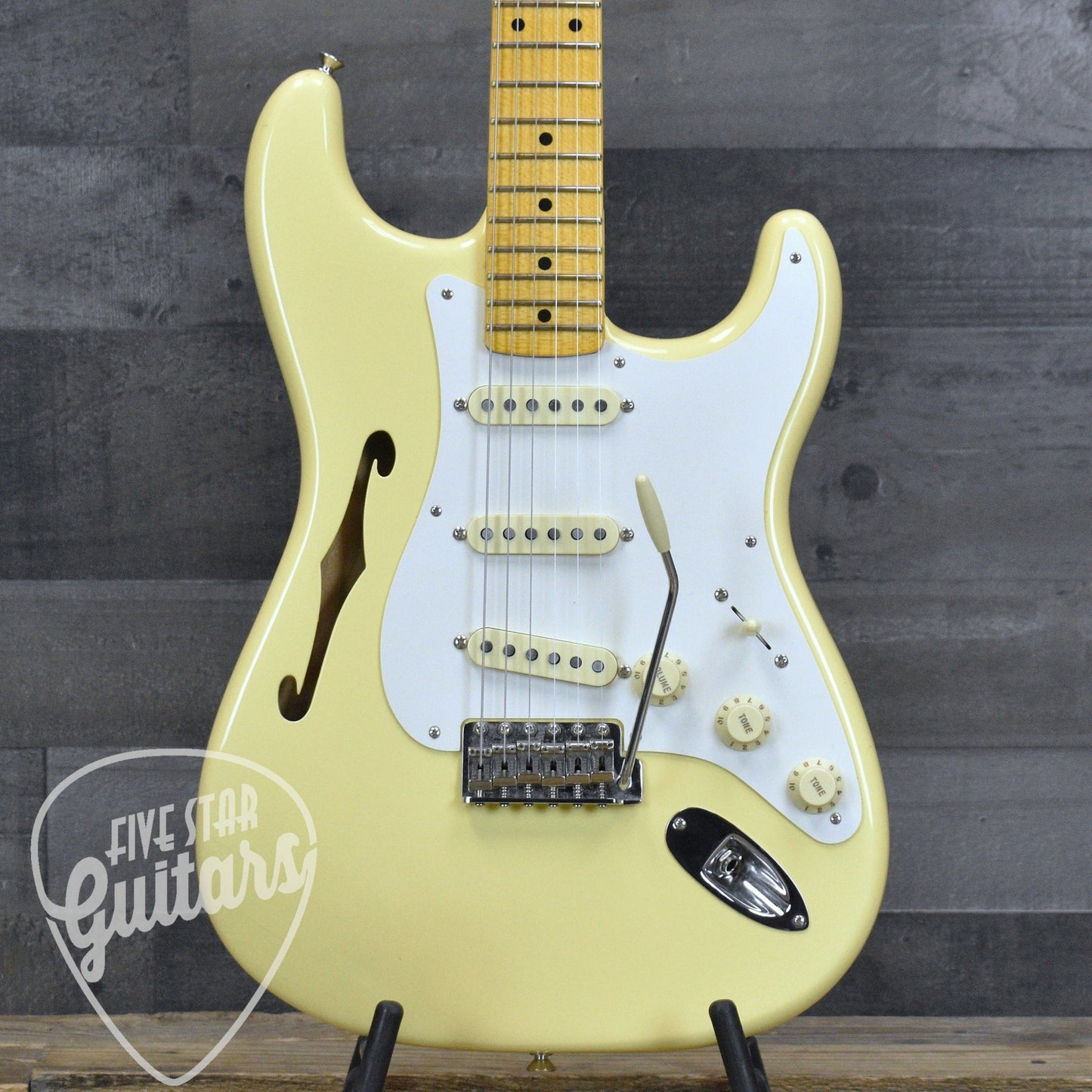 Pre-Owned Eric Johnson Stratocaster Thinline - Vintage White with Gig Bag