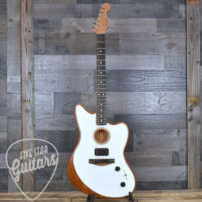 Pre-Owned Fender American Acoustasonic Jazzmaster - Arctic White with Gigbag