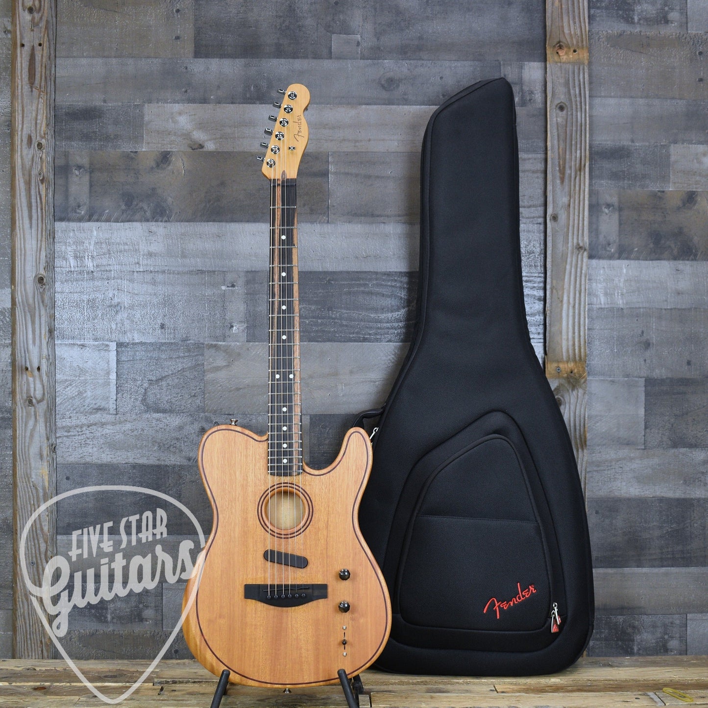 Pre-Owned Fender American Acoustasonic Telecaster - Natural with Gigbag