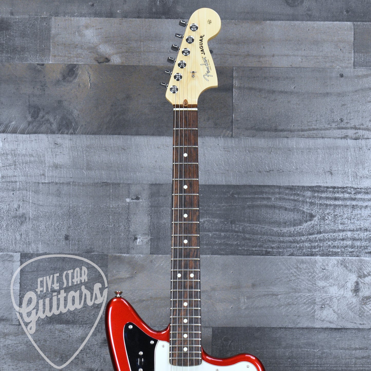 Pre-Owned Fender American Professional Jaguar - Candy Apple Red with Gig Bag