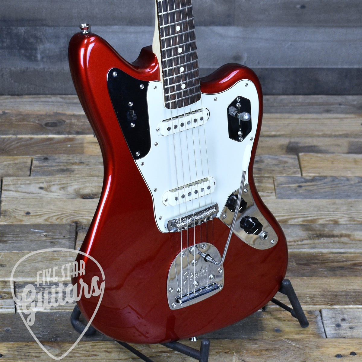 Pre-Owned Fender American Professional Jaguar - Candy Apple Red with Gig Bag