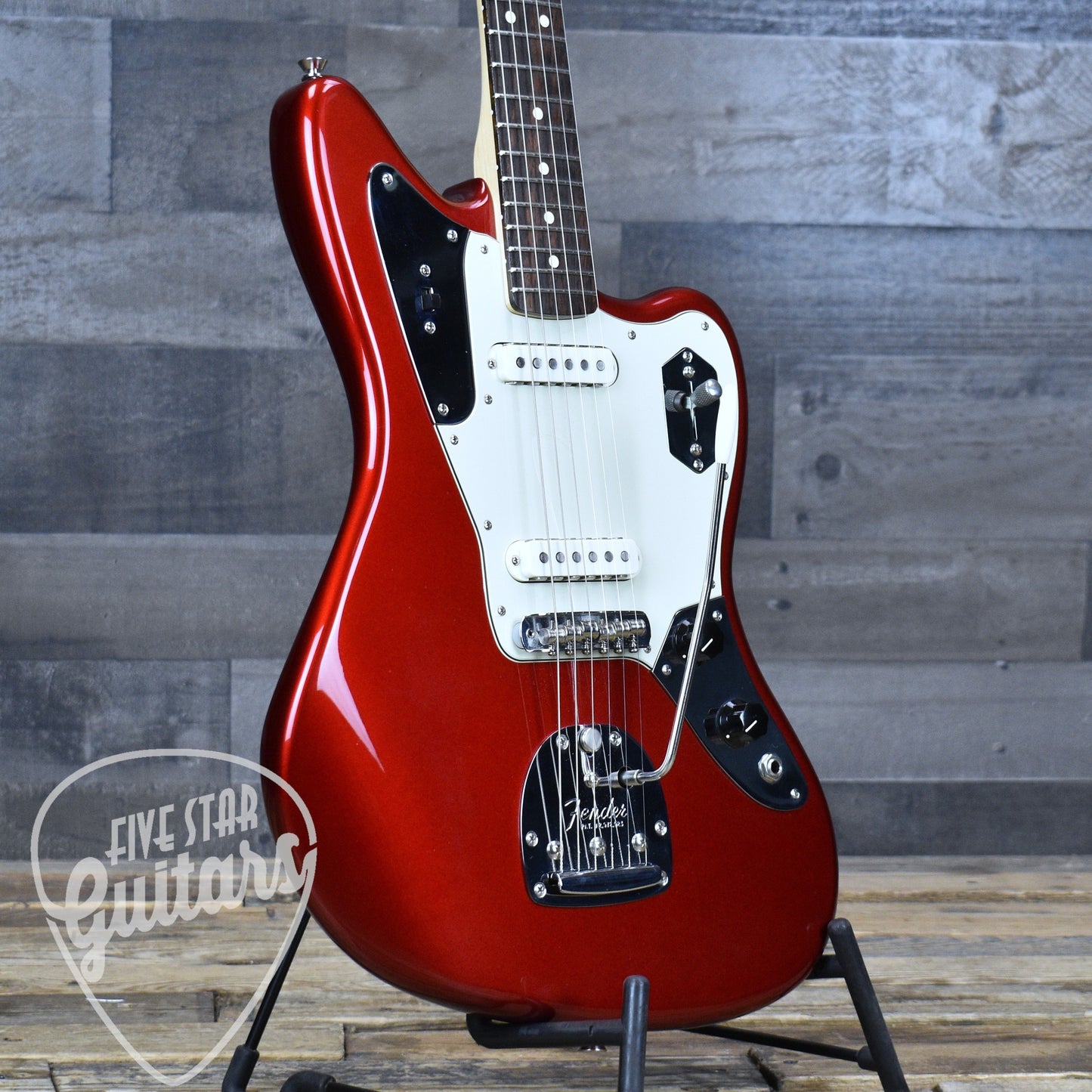 Pre-Owned Fender American Professional Jaguar - Candy Apple Red with Gig Bag