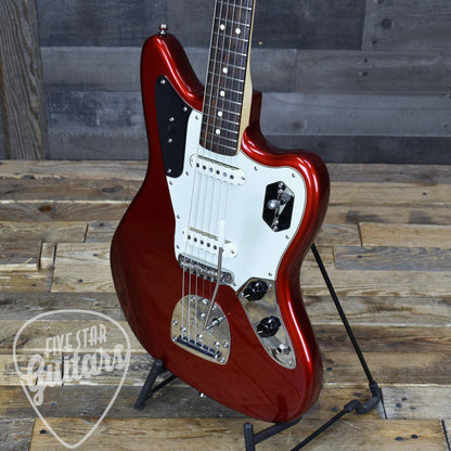 Pre-Owned Fender American Professional Jaguar - Candy Apple Red with Gig Bag
