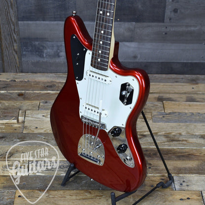 Pre-Owned Fender American Professional Jaguar - Candy Apple Red with Gig Bag