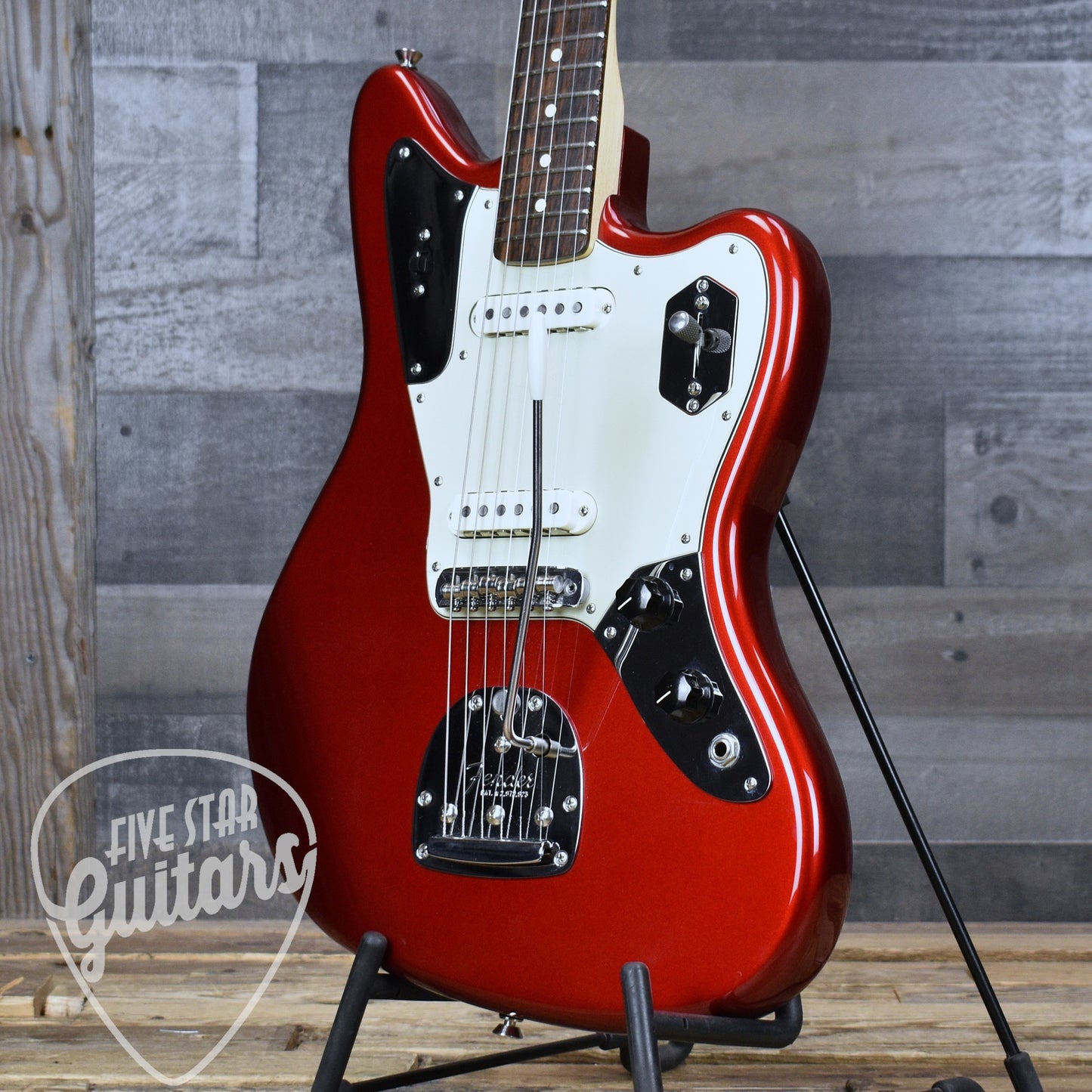 Pre-Owned Fender American Professional Jaguar - Candy Apple Red with Gig Bag
