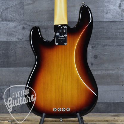 Pre-Owned Fender American Professional Precision Bass - 3 Color Sunburst with Hardshell Case