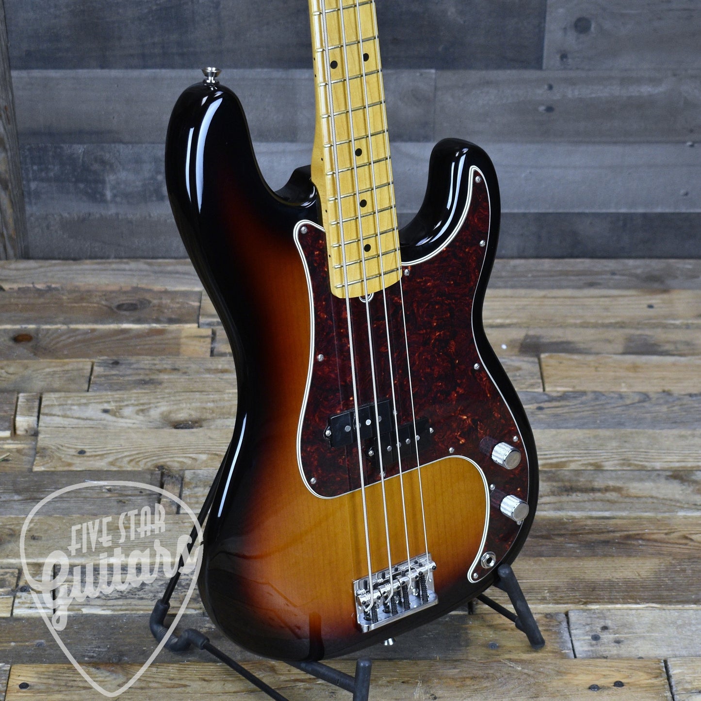 Pre-Owned Fender American Professional Precision Bass - 3 Color Sunburst with Hardshell Case
