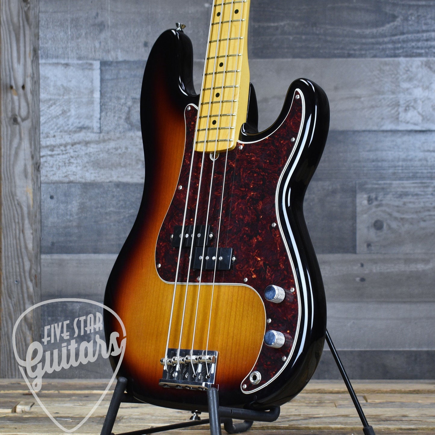 Pre-Owned Fender American Professional Precision Bass - 3 Color Sunburst with Hardshell Case