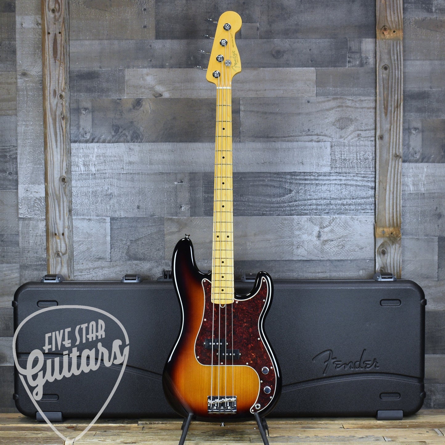 Pre-Owned Fender American Professional Precision Bass - 3 Color Sunburst with Hardshell Case