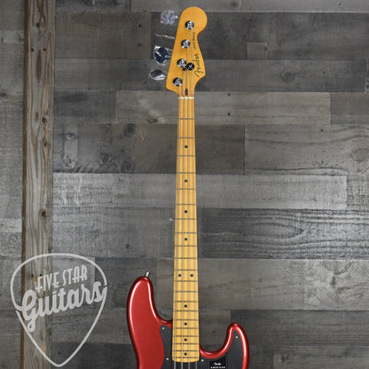 Pre-Owned Fender American Ultra II Jazz Bass Maple Fingerboard - Sinister Red with Deluxe Molded Case