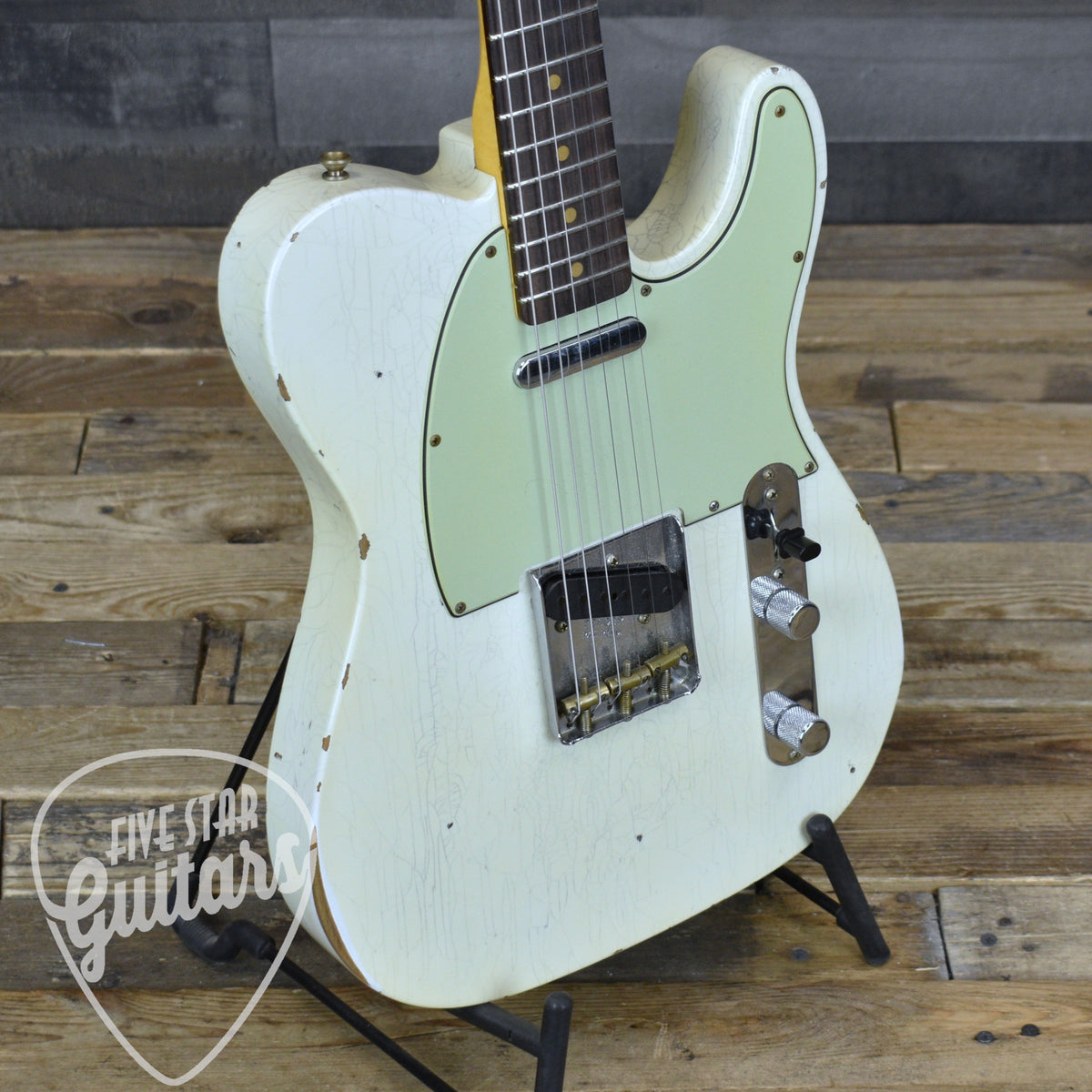 Pre-Owned Fender Custom Shop '61 Telecaster - Aged Olympic White with Hardshell Case