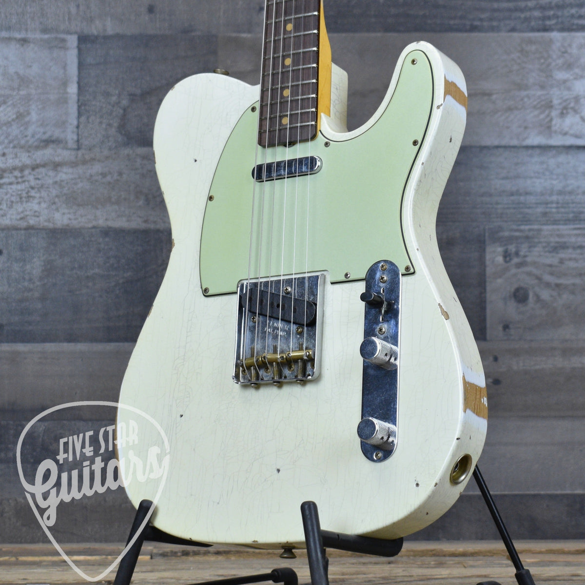 Pre-Owned Fender Custom Shop '61 Telecaster - Aged Olympic White with Hardshell Case