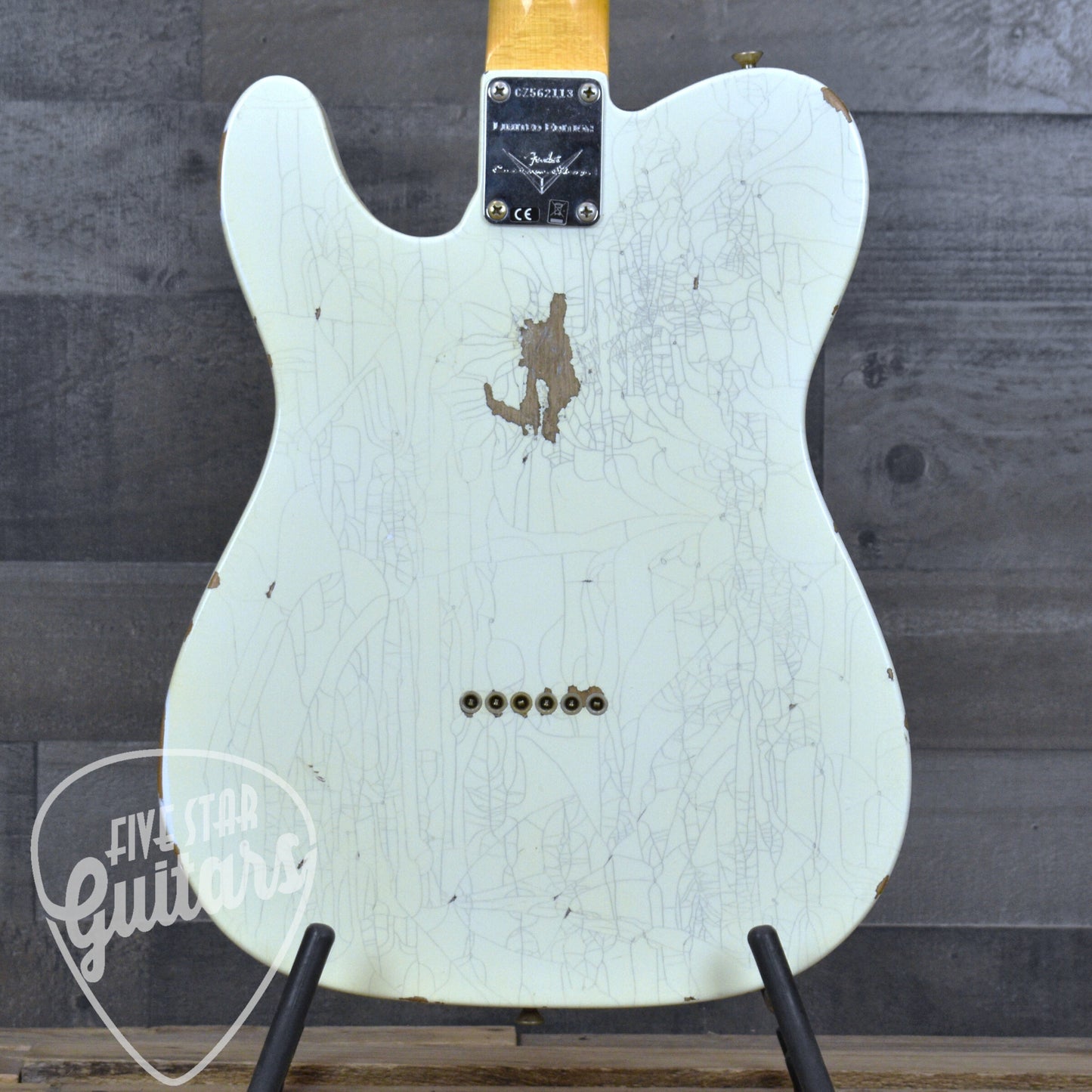 Pre-Owned Fender Custom Shop '63 Telecaster - Aged Olympic White with Hardshell Case