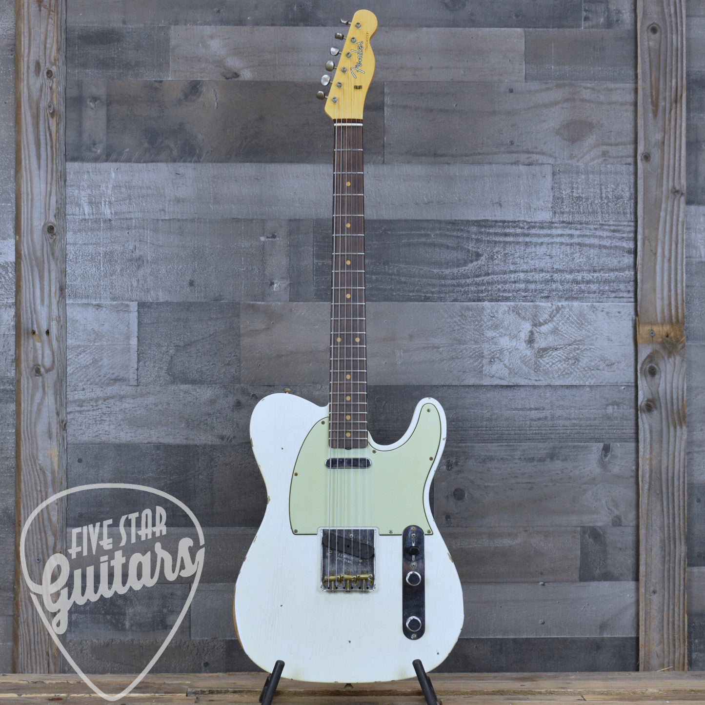 Pre-Owned Fender Custom Shop '63 Telecaster - Aged Olympic White with Hardshell Case