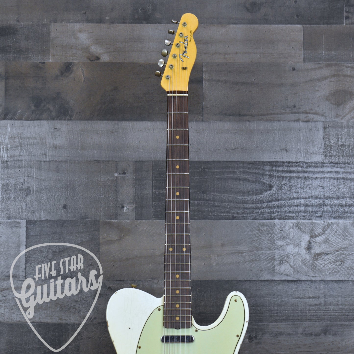 Pre-Owned Fender Custom Shop '63 Telecaster - Aged Olympic White with Hardshell Case