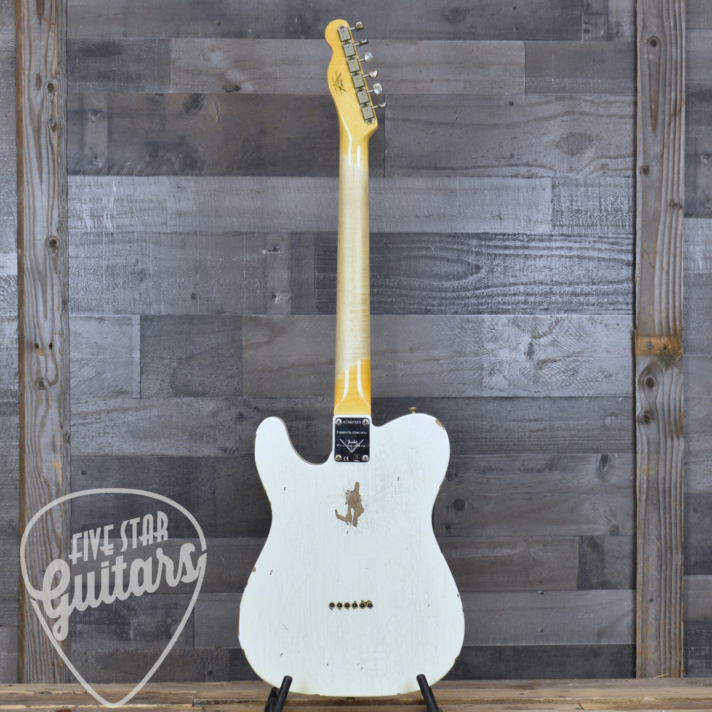 Pre-Owned Fender Custom Shop '63 Telecaster - Aged Olympic White with Hardshell Case