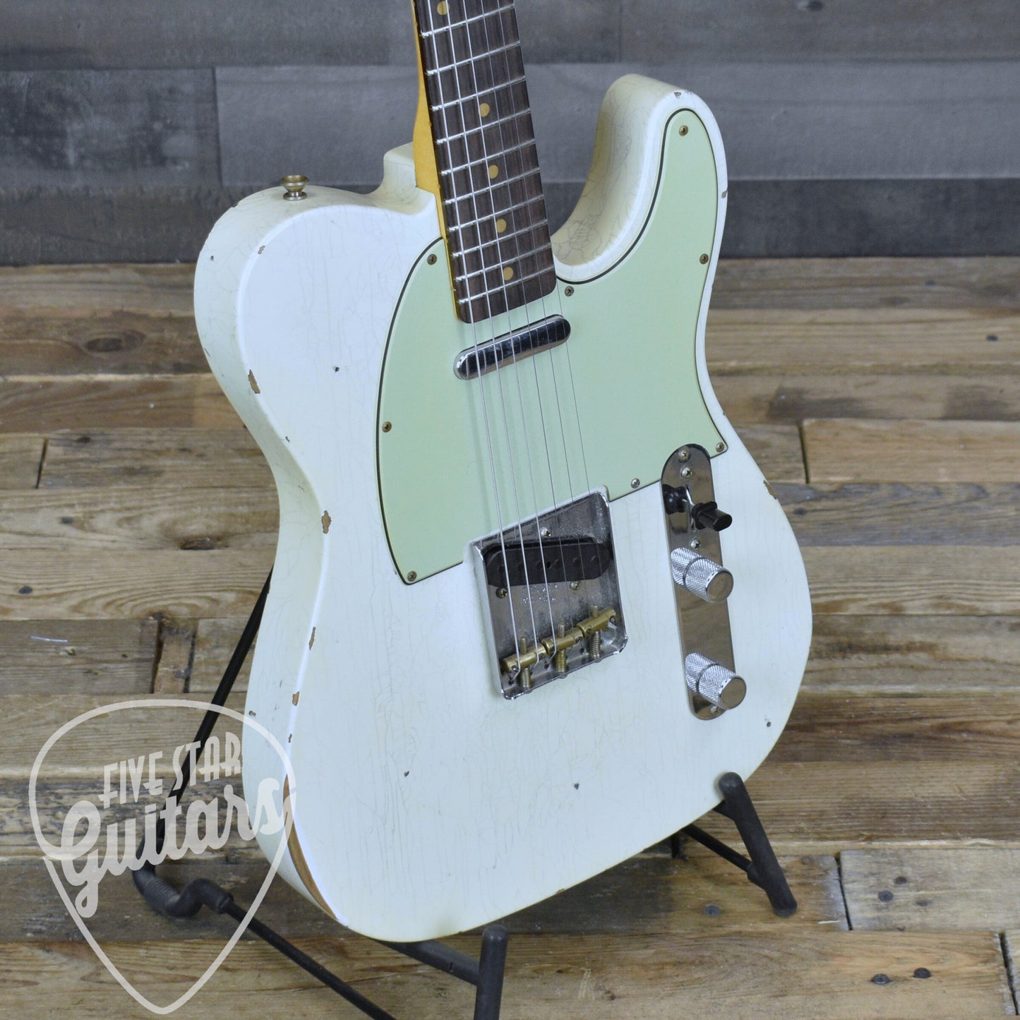 Pre-Owned Fender Custom Shop '63 Telecaster - Aged Olympic White with Hardshell Case