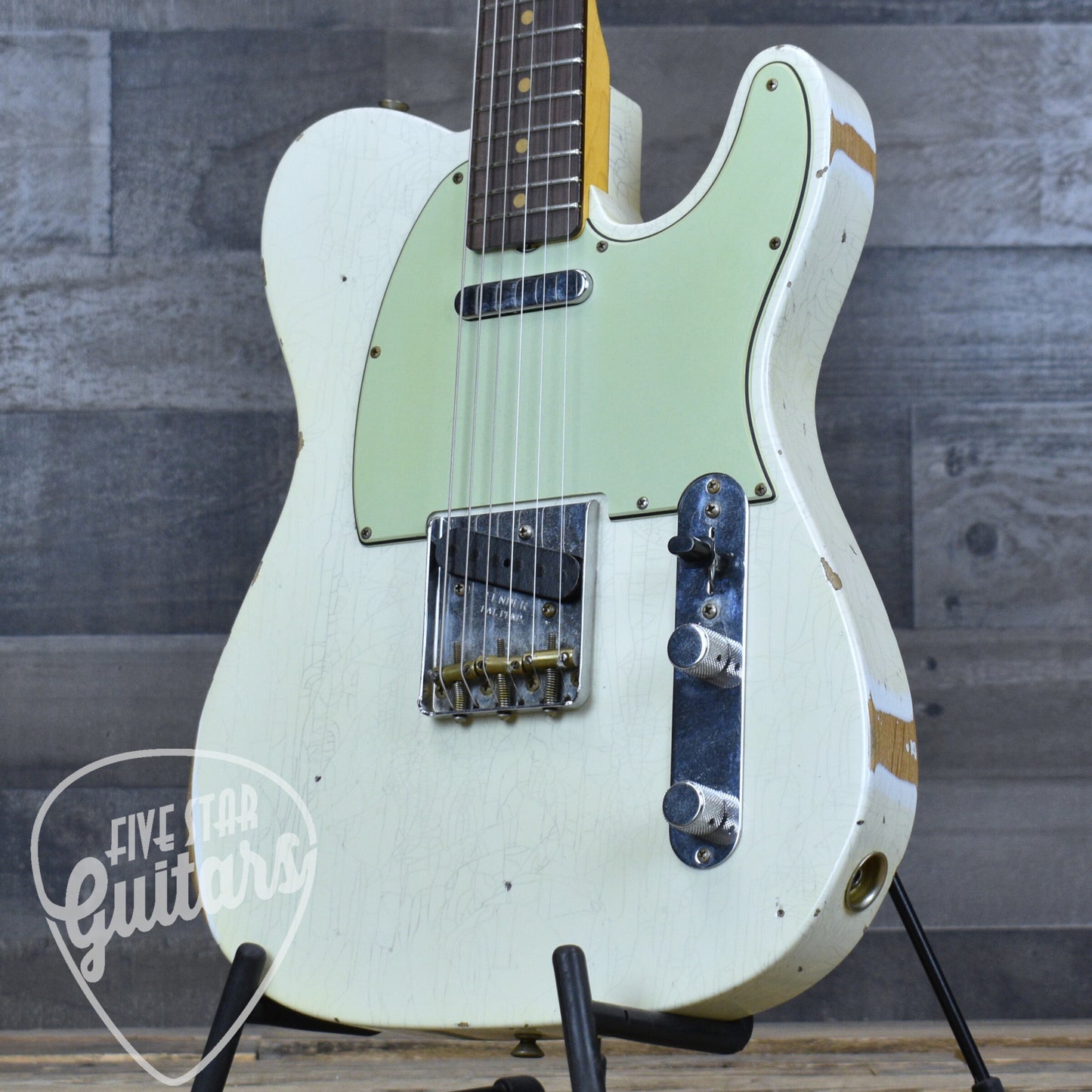 Pre-Owned Fender Custom Shop '63 Telecaster - Aged Olympic White with Hardshell Case