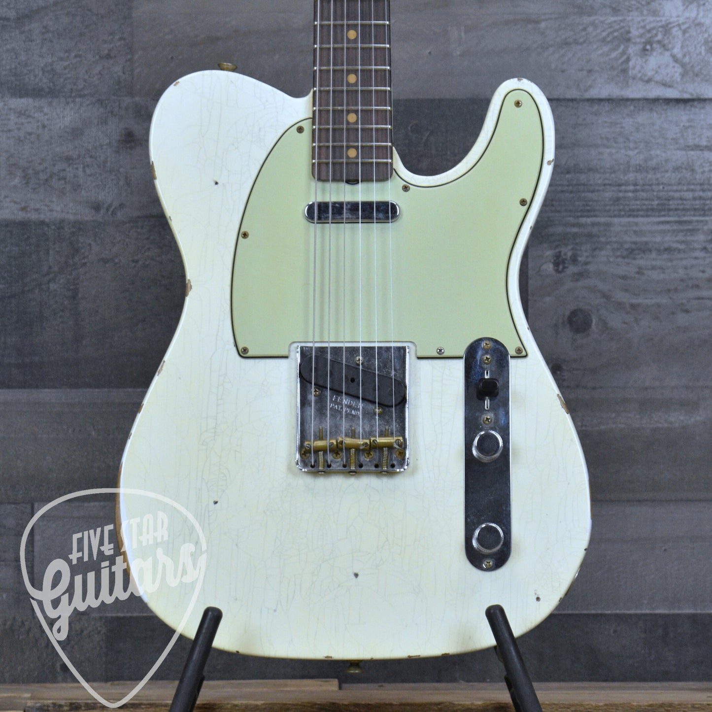 Pre-Owned Fender Custom Shop '63 Telecaster - Aged Olympic White with Hardshell Case