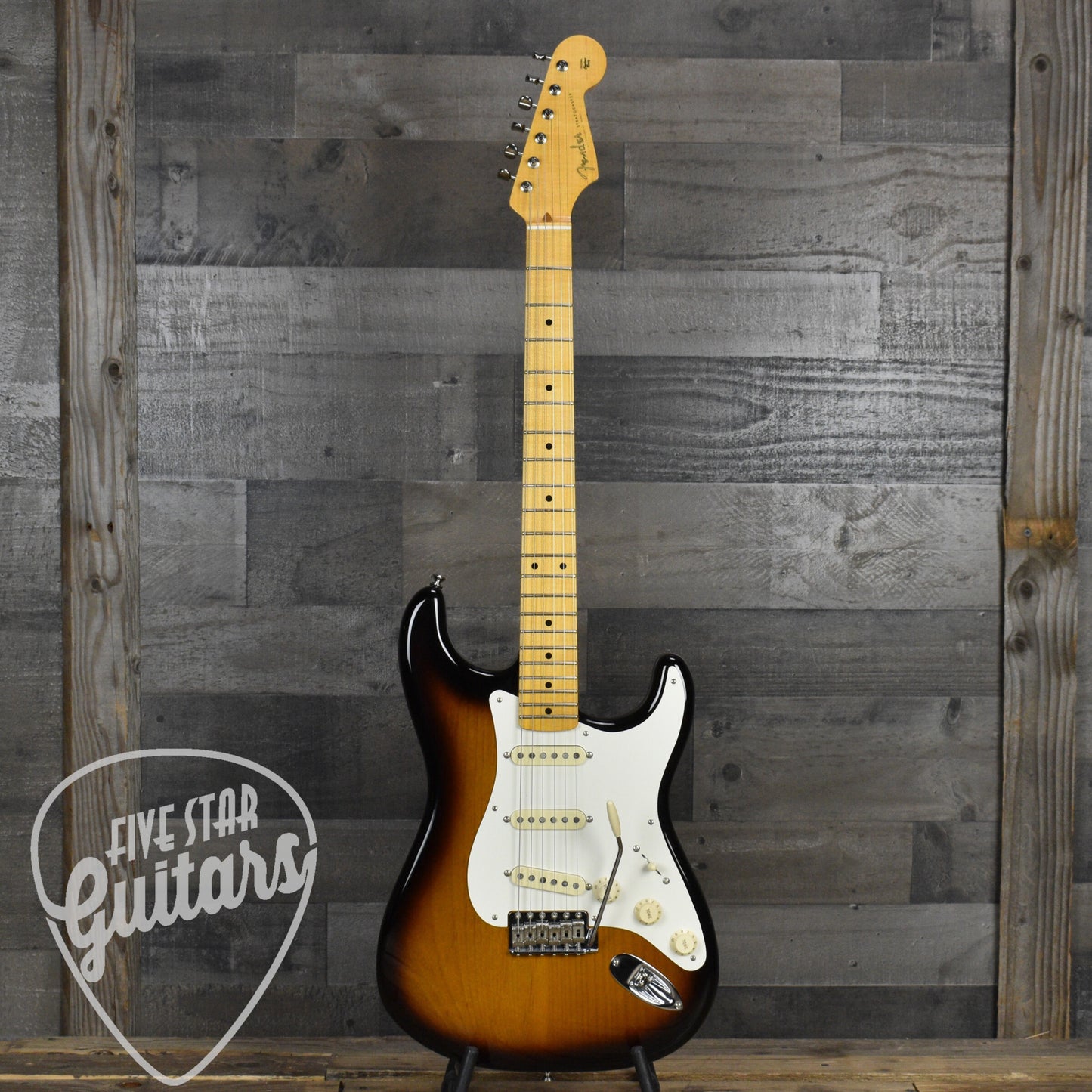 Pre-Owned Fender Eric Johnson Stratocaster Maple - 2 Color Sunburst with Hard Shell Case
