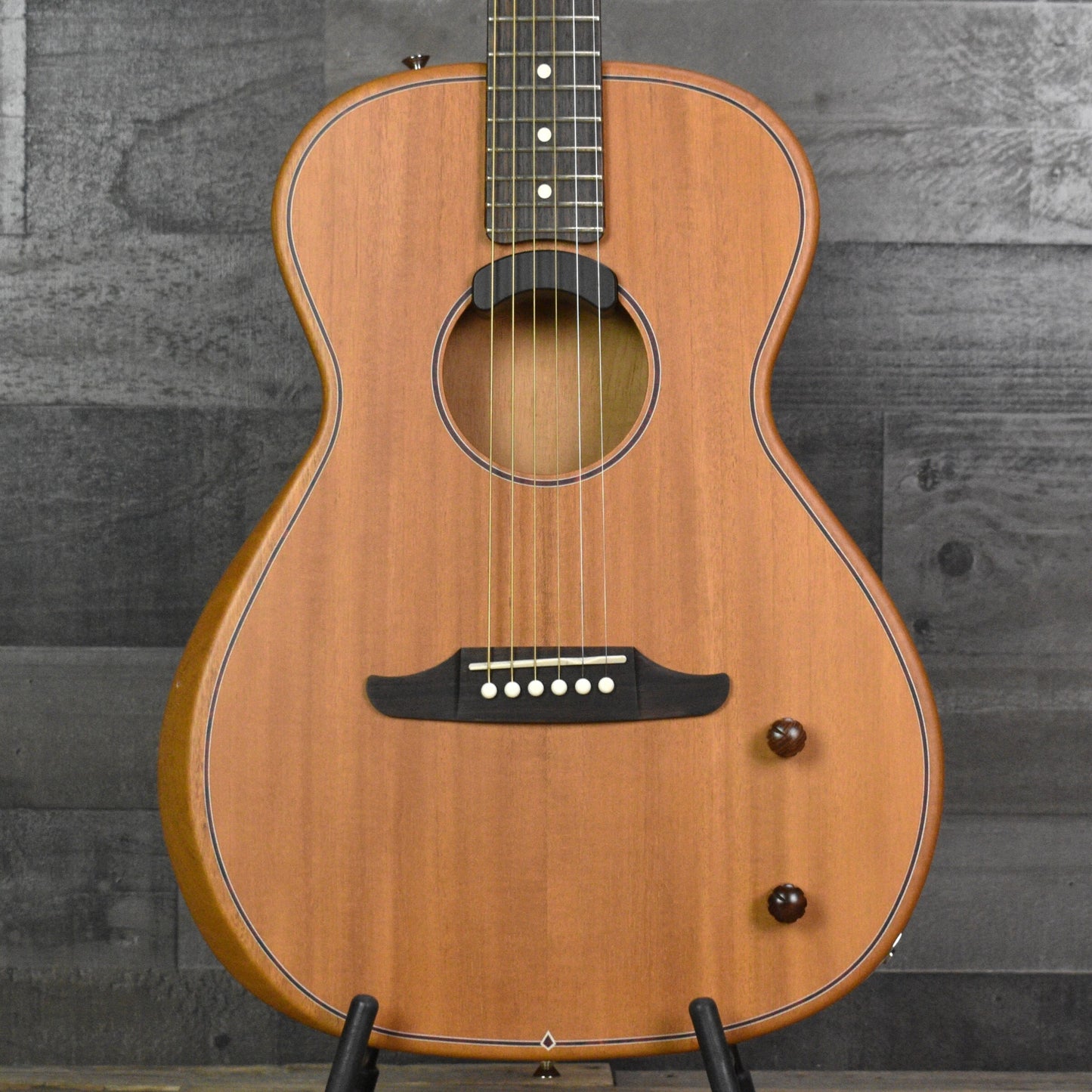 Pre-Owned Fender Highway Series Parlor-Mahogany - Natural with Gigbag