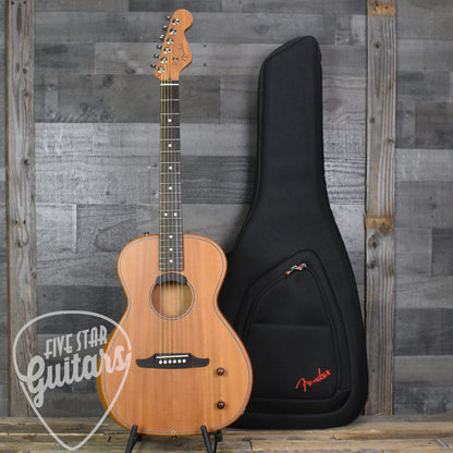Pre-Owned Fender Highway Series Parlor-Mahogany - Natural with Gigbag
