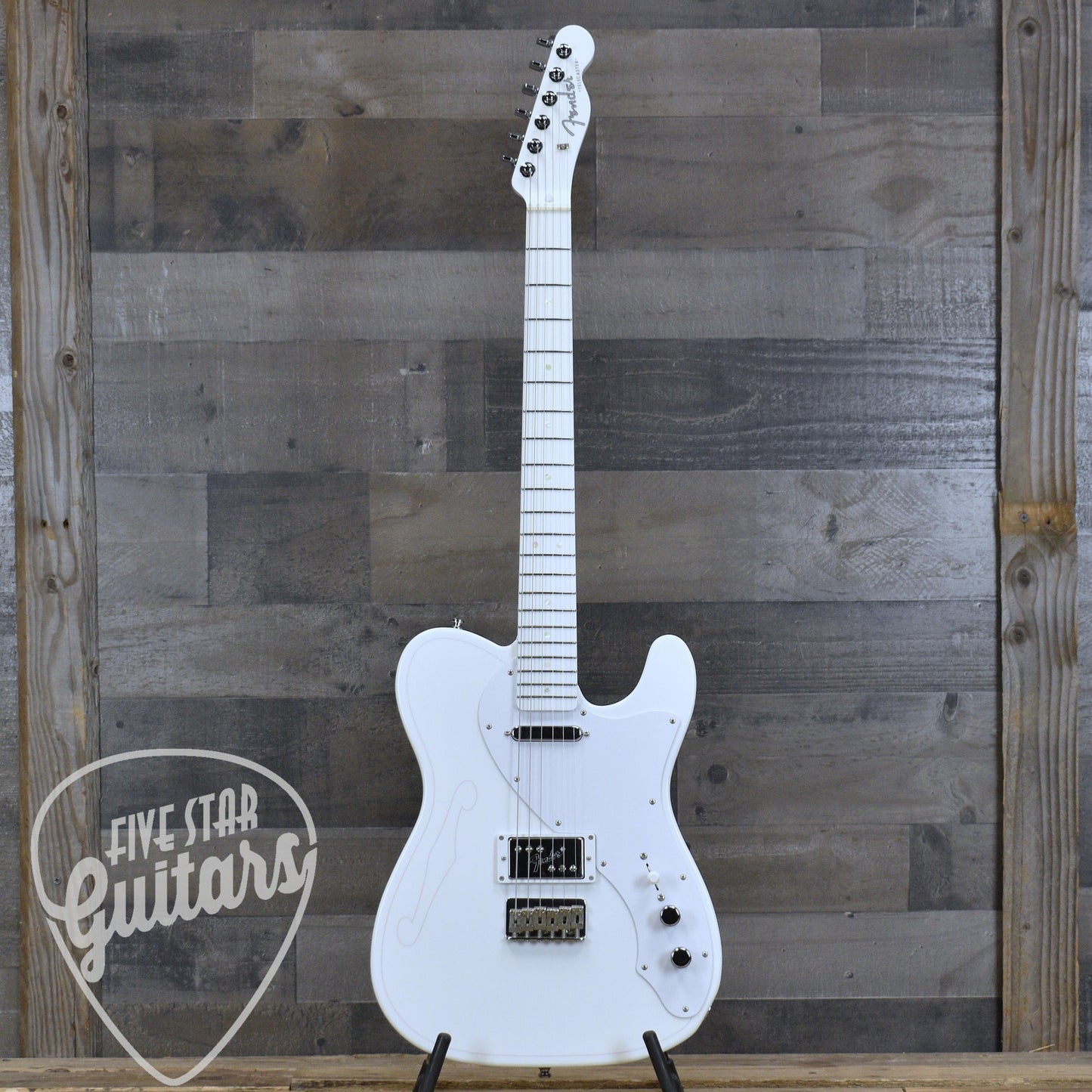 Pre-Owned Fender Japan Silent Siren Telecaster  - Arctic White with Hardshell Case