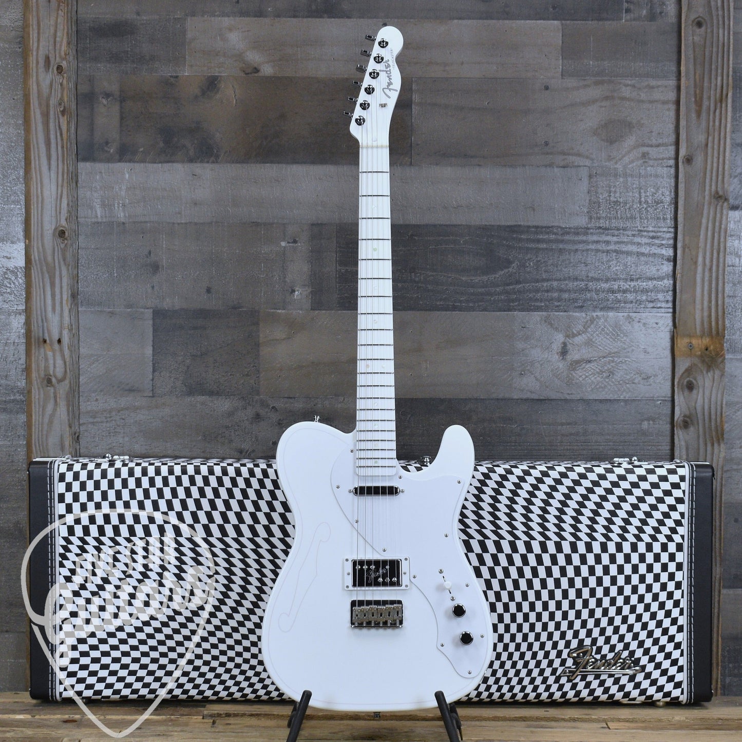 Pre-Owned Fender Japan Silent Siren Telecaster  - Arctic White with Hardshell Case