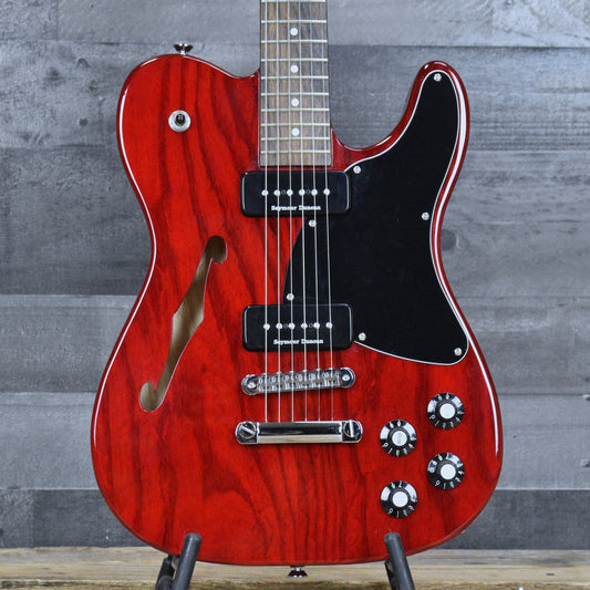 Pre-Owned Fender Jim Adkins Signature JA-90 Telecaster - Crimson Red Transparent