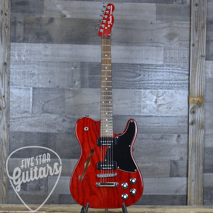 Pre-Owned Fender Jim Adkins Signature JA-90 Telecaster - Crimson Red Transparent