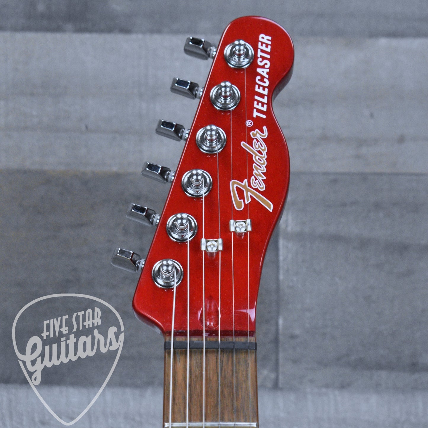 Pre-Owned Fender Jim Adkins Signature JA-90 Telecaster - Crimson Red Transparent