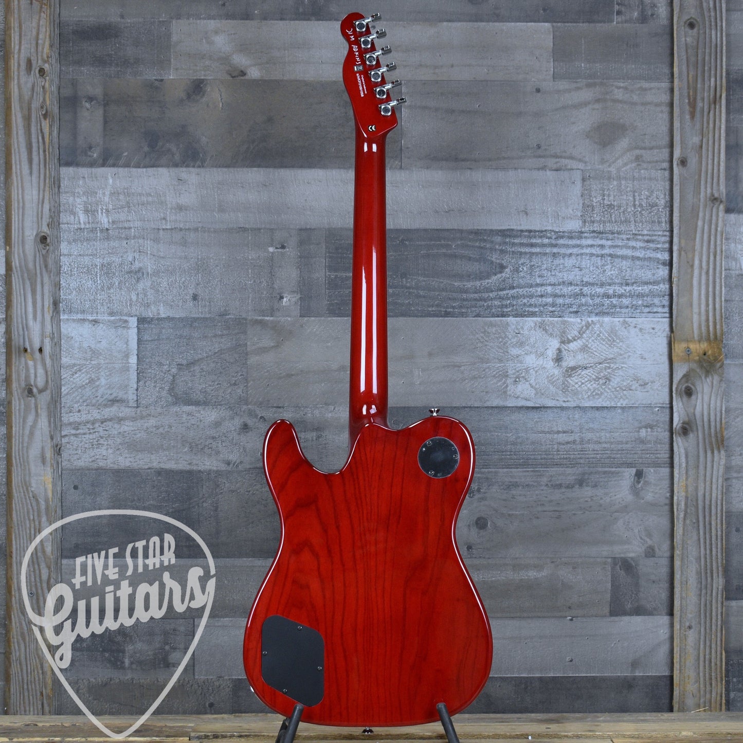 Pre-Owned Fender Jim Adkins Signature JA-90 Telecaster - Crimson Red Transparent