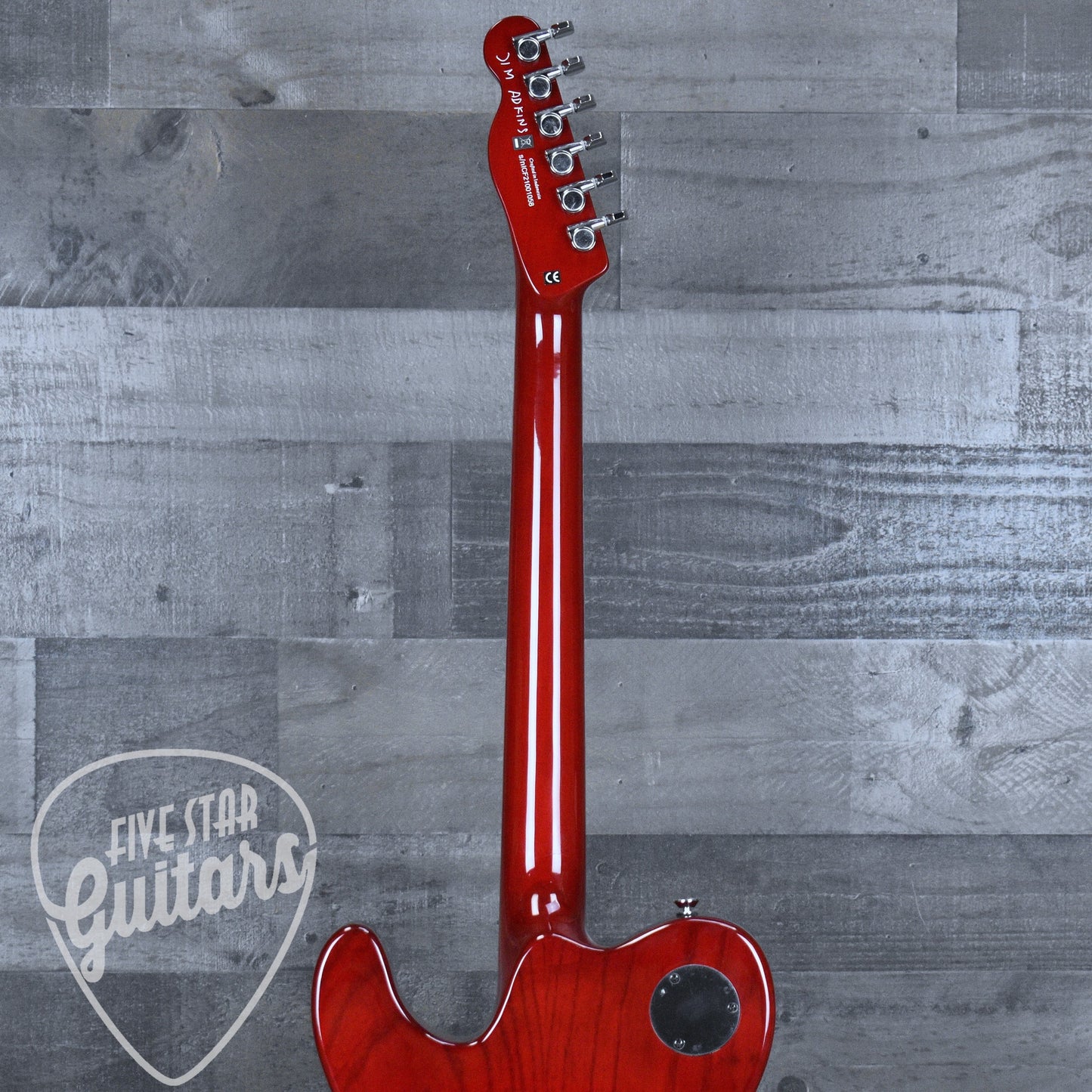 Pre-Owned Fender Jim Adkins Signature JA-90 Telecaster - Crimson Red Transparent