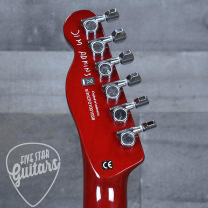 Pre-Owned Fender Jim Adkins Signature JA-90 Telecaster - Crimson Red Transparent