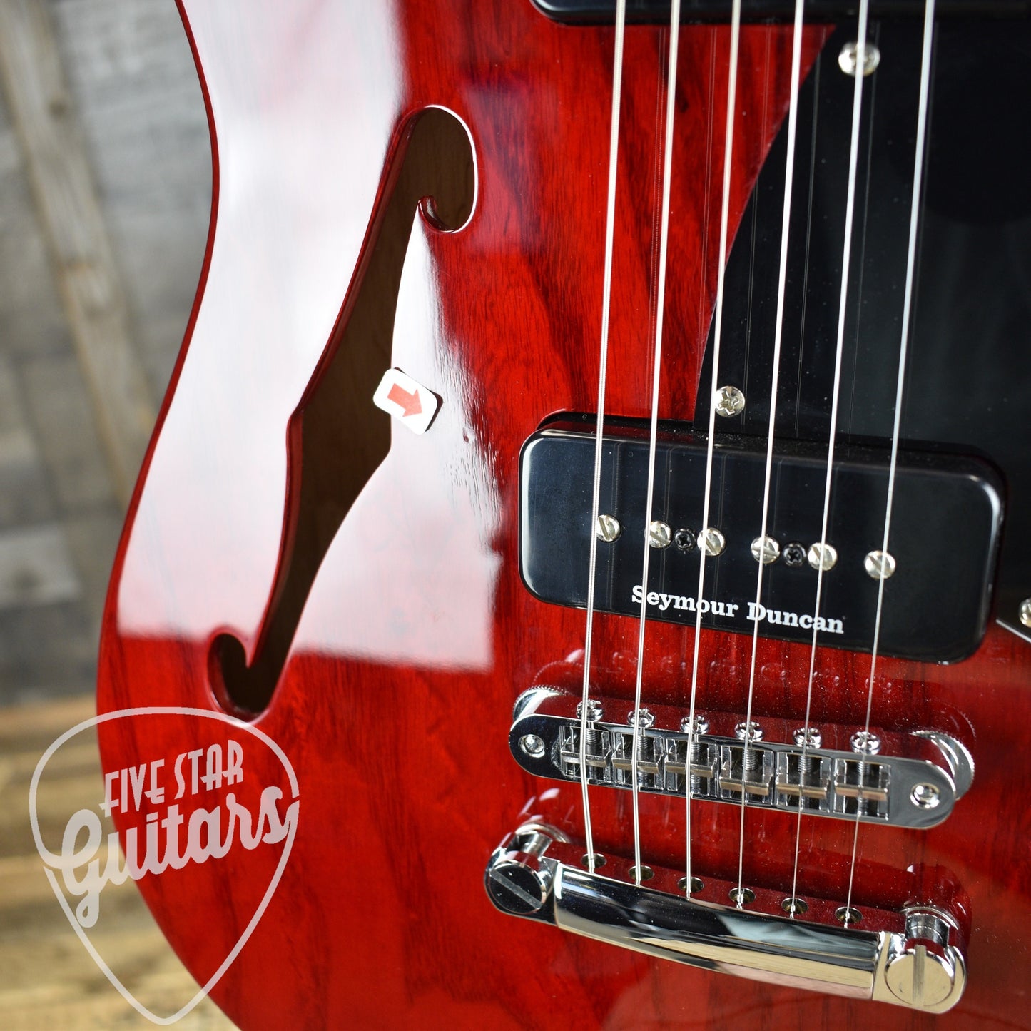 Pre-Owned Fender Jim Adkins Signature JA-90 Telecaster - Crimson Red Transparent