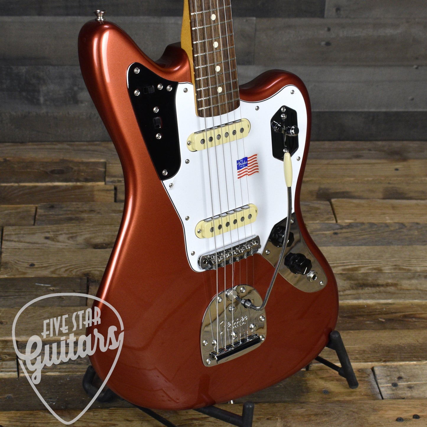 Pre-Owned Fender Johnny Marr Jaguar - Metallic KO with Hard Shell Case