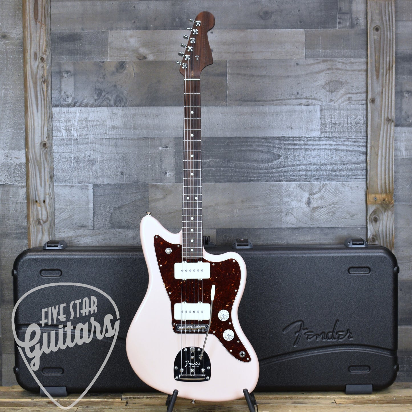 Pre-Owned Fender Limited Edition American Professional Jazzmaster Rosewood - Shell Pink with Hard Shell Case