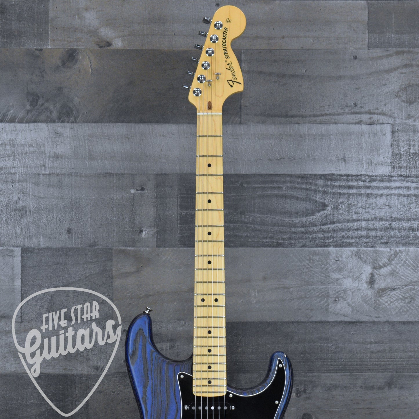 Pre-Owned Fender Limited Edition Sandblasted Stratocaster - Sapphire Blue Transparent with Gigbag