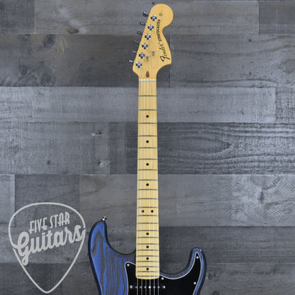Pre-Owned Fender Limited Edition Sandblasted Stratocaster - Sapphire Blue Transparent with Gigbag