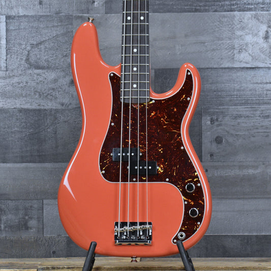 Pre-Owned Fender Mod Shop Precision Bass - Fiesta Red with Hard Shell Case