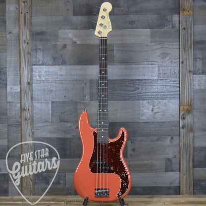 Pre-Owned Fender Mod Shop Precision Bass - Fiesta Red with Hard Shell Case