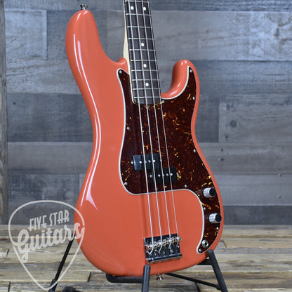 Pre-Owned Fender Mod Shop Precision Bass - Fiesta Red with Hard Shell Case
