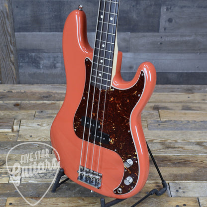 Pre-Owned Fender Mod Shop Precision Bass - Fiesta Red with Hard Shell Case