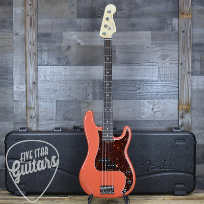 Pre-Owned Fender Mod Shop Precision Bass - Fiesta Red with Hard Shell Case