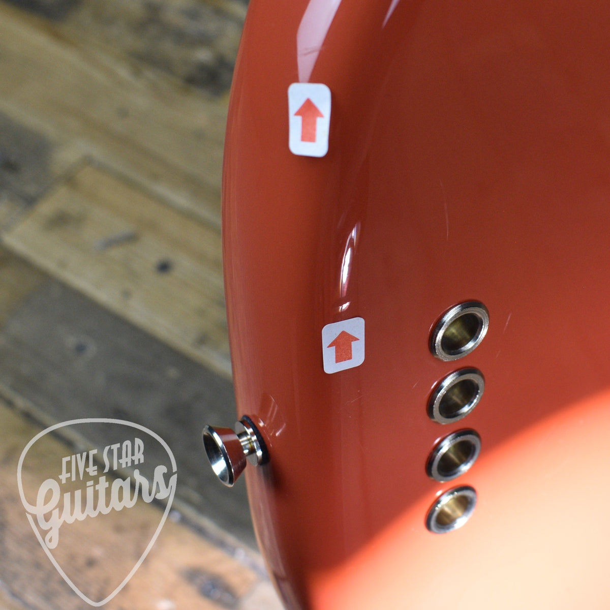 Pre-Owned Fender Mod Shop Precision Bass - Fiesta Red with Hard Shell Case